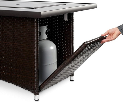 The Outdoor GreatRoom Company Montego 59-Inch Linear Propane Gas Fire Pit Table