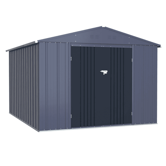 Veikous 8 ft. x 12 ft. Outdoor Storage Shed with Lockable Door and Vents