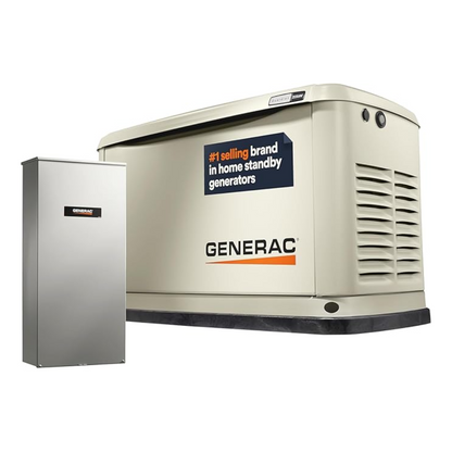 Generac Guardian 22 kW / 19.5 kW Air-Cooled Home Standby Generator with Wi-Fi & 200A Transfer Switch