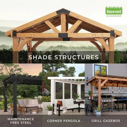 Arlington 12′ X 12′ Solid Wood Patio Gazebo