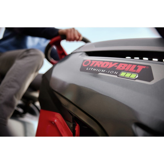 Troy-Bilt Bronco 42E XP – 42” 56V MAX Lithium-Ion Electric Riding Lawn Tractor