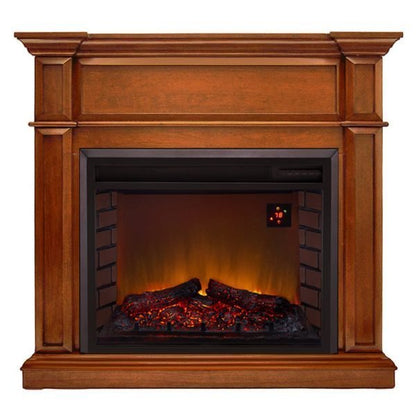 Duluth Forge Full Size Electric Fireplace – Remote Control, Apple Spice Finish – Model# EL1350-3-AS