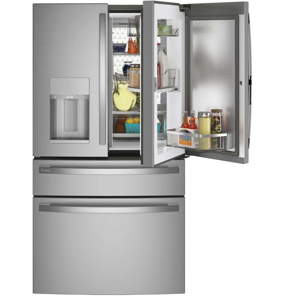 GE Profile 27.9 cu ft Smart Fingerprint Resistant French Door Refrigerator, Stainless Steel