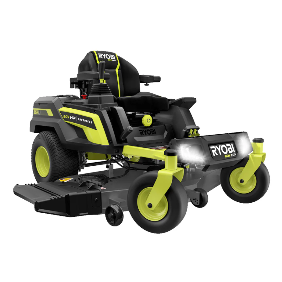 RYOBI 80V HP Brushless 30 in. Battery Electric Cordless Zero Turn Mower with 80V 10 Ah Batteries