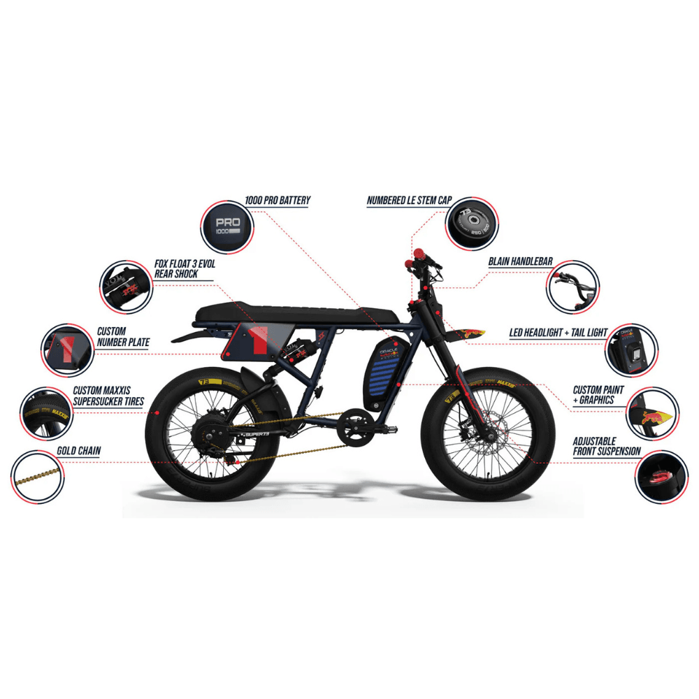 Super73 Oracle Red Bull Racing R Adventure Series Electric Bike