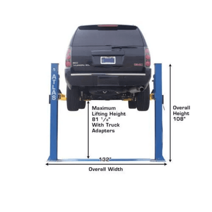 Atlas 8000 Lb Capacity Baseplate 2-Post Lift
