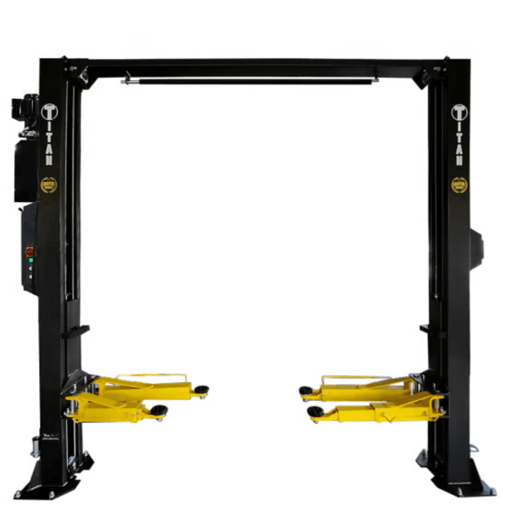Titan Lifts HD2P-9KMSC – 9,000 LB 2-Post Master Series Clearfloor Lift